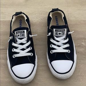 Shoreline Slip Black Converse Size 8